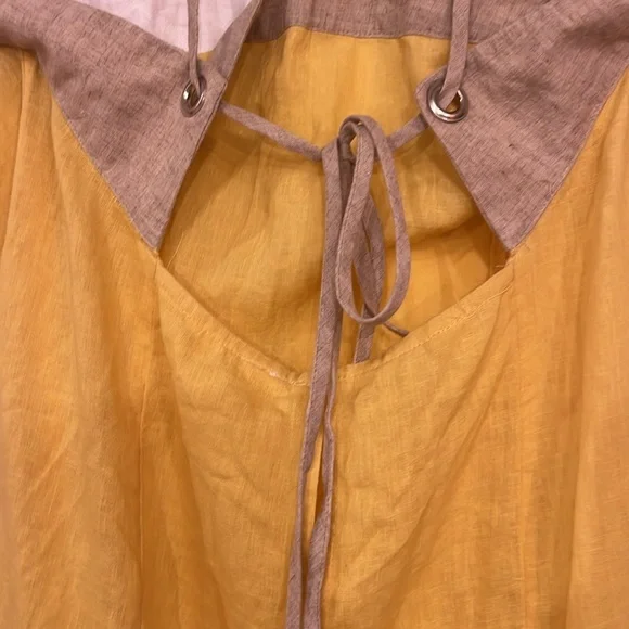 NWOT Anthropologie Linen Blend Halter Maxi
